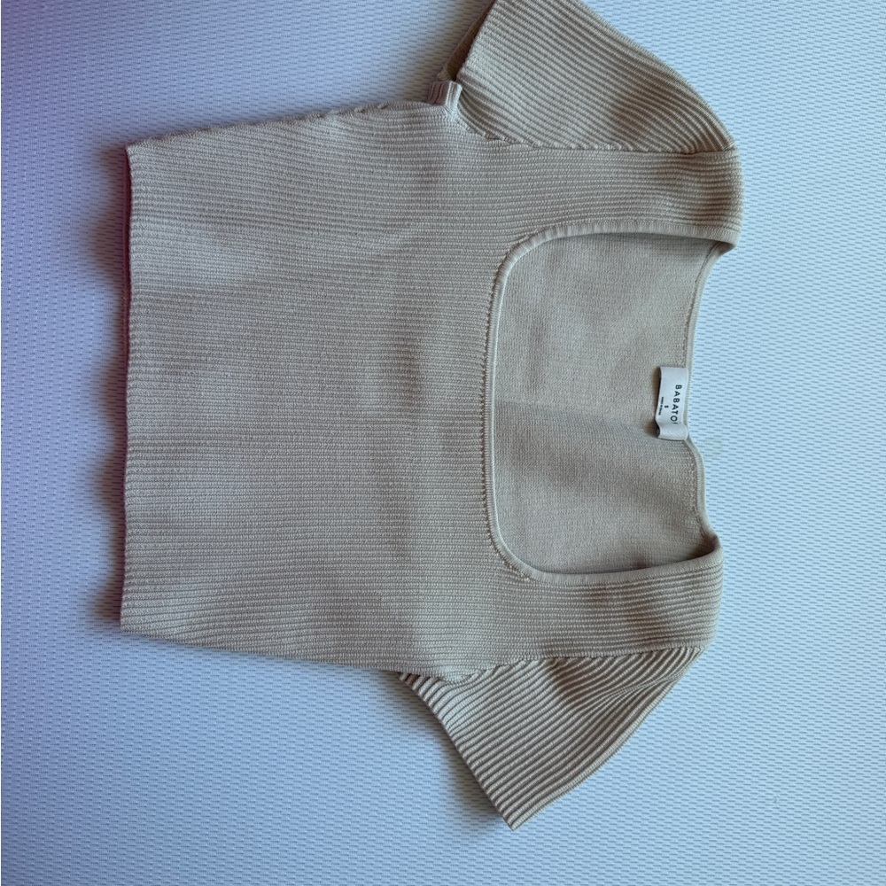 Aritzia Beige Knit Top